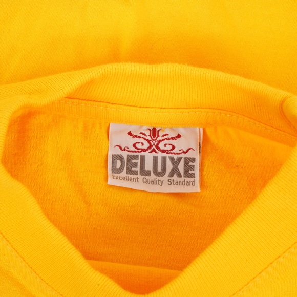 Vintage Yellow Tshirt with Rad Interncial Bike Shirt Size M - Picture 6 of 7